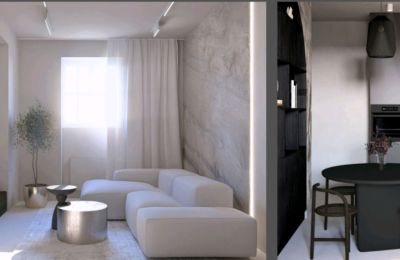 Appartamento in edificio storico in vendita Lubiechowo, Pomerania Occidentale,, Salon i kuchnia - projekt aranżacji 