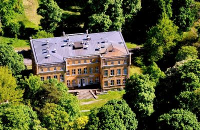 Castello in vendita Dąbroszyn, Pałac w Dąbroszynie, Lubusz, Foto con drone