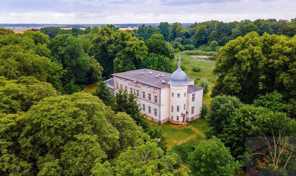 Immagini Pomerania occidentale: Villa padronale con laghetto e bosco