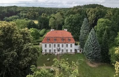 Villa padronale in vendita Dawidy, Dwór w Dawidach, Varmia-Masuria, Foto con drone
