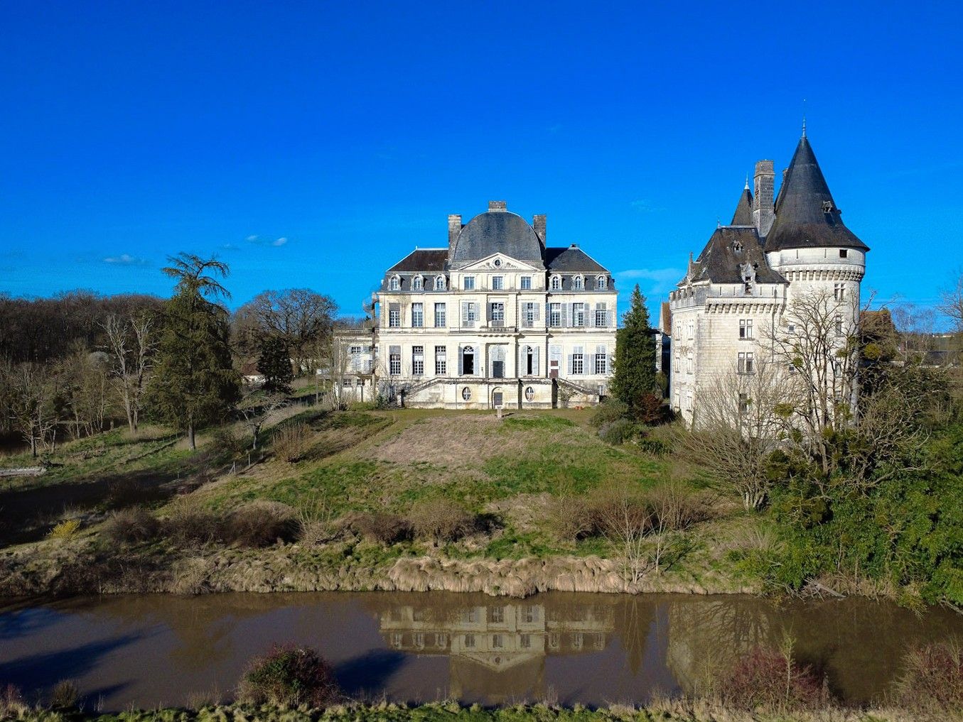 Immagini Maestoso castello in Touraine con torre medievale del XV secolo e 47 ettari