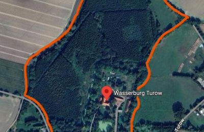 Castello medievale in vendita 18513 Glewitz, Mecklenburg-Vorpommern, Grundstückseinzeichnung-Quelle: google-maps