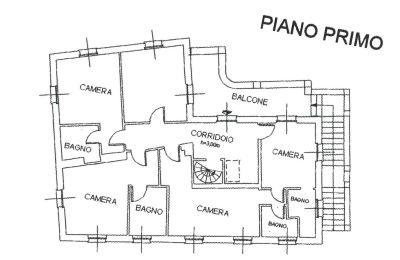 Proprietà Lesa, Pianta del piano 1