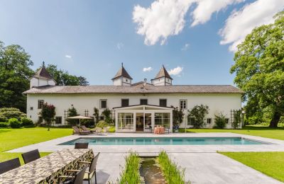 Castello in vendita 4693 Desselbrunn, Alta Austria, Highend-Poolanlage mit wärmeisolierender Rollabdeckung