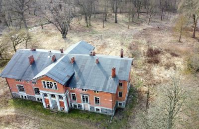 Villa padronale in vendita Bolkowice, Dwór w Bolkowicach, Pomerania Occidentale, Foto con drone