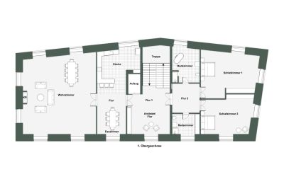 Castello in vendita 32683 Barntrup, Renania Settentrionale-Vestfalia, Grundriss - 1.OG