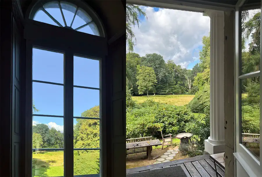 Niendorf vicino ad Amburgo: vista del parco della villa