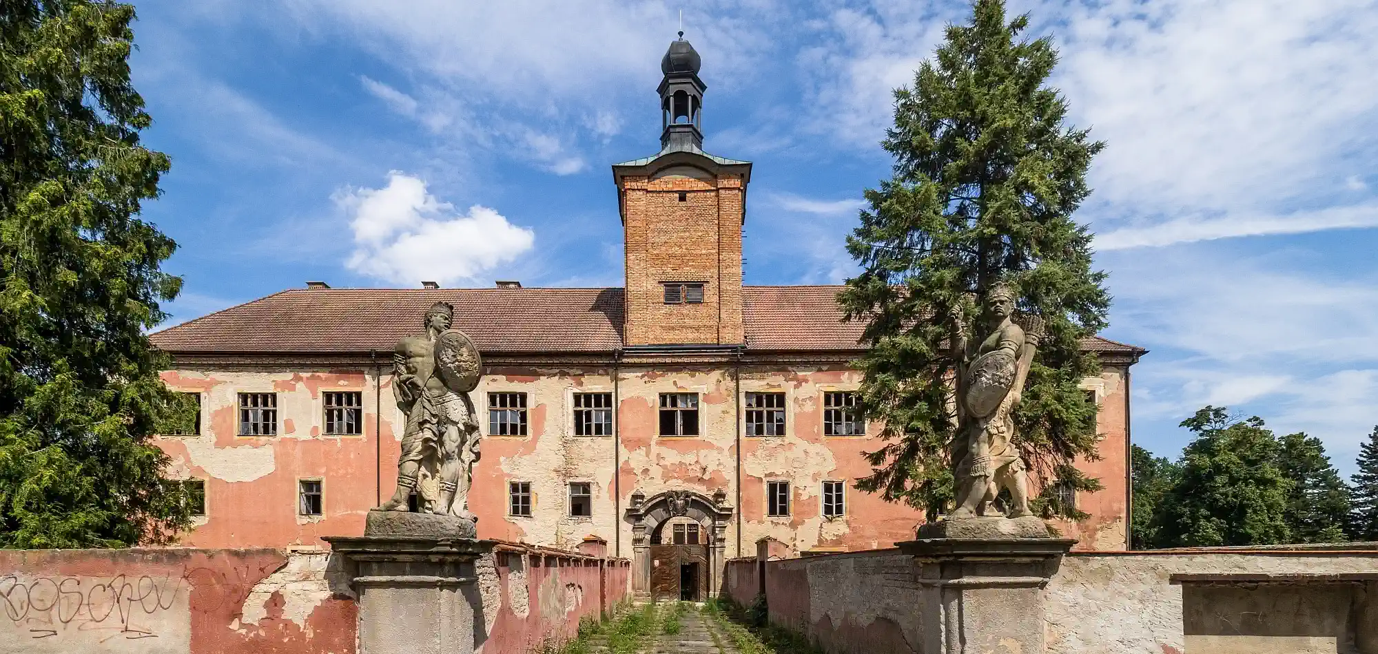 Castello in Boemia centrale vicino a Praga, Repubblica Ceca