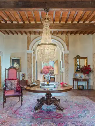 Dimora del XVIII secolo vicino a Montecalvoli con affreschi originali su 6 ettari di terreno, Montecalvoli, Toscana