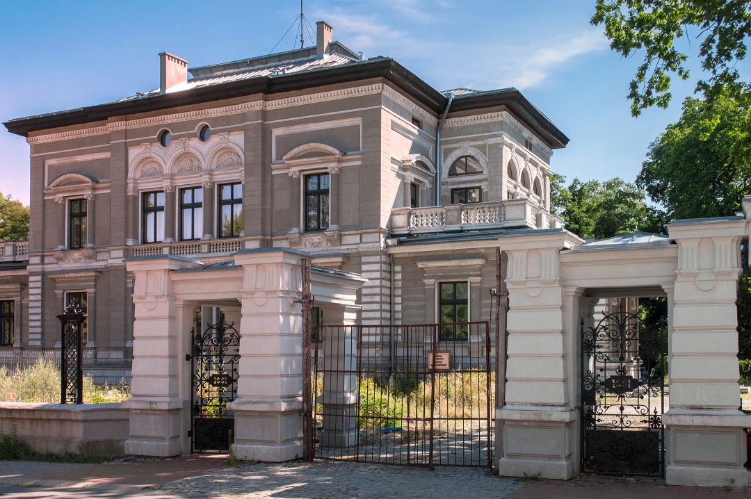 Villa Grohman, Città di Łódź Ville Storiche Łódź: Villa Grohman, Portale d'Ingresso